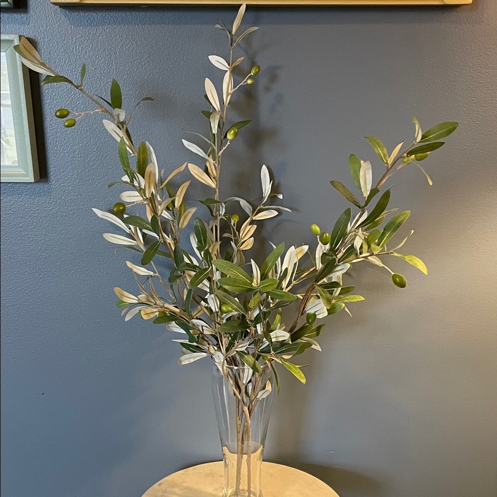 Elegant Green Faux Olive Branches (qty. of 3)